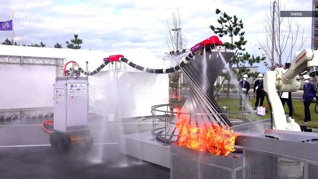 This is the ‘Dragon Firefighter’ the Flying, Water-Spewing Robot Being Developed in Japan