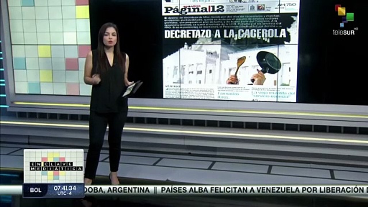 En Clave Mediática 22-12: Fuerzas policiales reprimen a manifestantes en Argentina