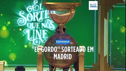 Números vencedores do "El Gordo" anunciados em Madrid