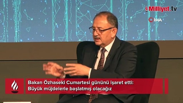 Bakan Özhaseki Cumartesi gününü işaret etti: Büyük müjdelerle başlatmış olacağız