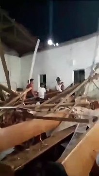 Teto de igreja desaba e deixa diversos feridos no interior de Minas