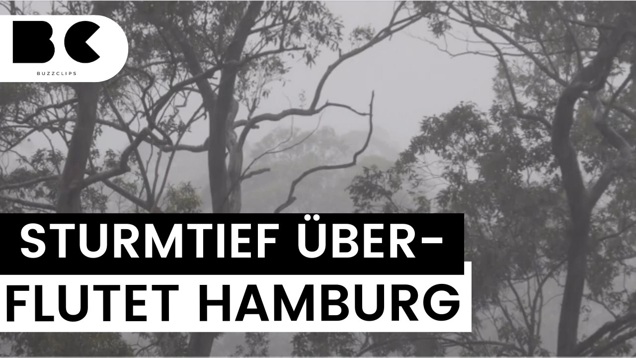 Sturmtief 'Zoltan' wütet in Deutschland: Hamburg überflutet