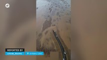 Serious flooding in Al Bahr, United Arab Emirates.