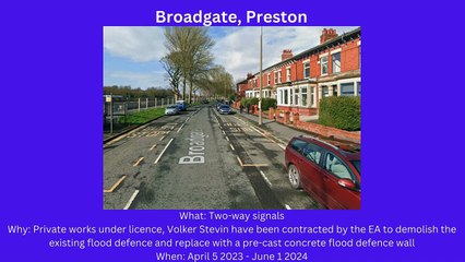 Preston roadworks this Christmas