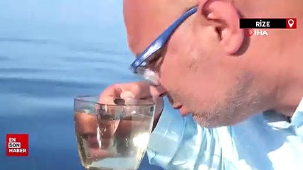 Rize'de petrol rüyası gerçek oldu: Günde 1 ton petrol denizin yüzeyine çıkıyor