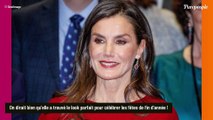 PHOTOS Letizia d'Espagne pimpante en rouge et noir, la reine sublime dans un look digne de la mère Noël !