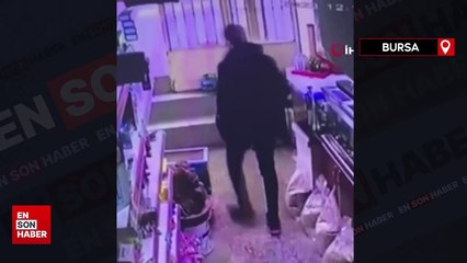 Bursa'da müşteri gibi geldiği iş yerinden araç çaldı