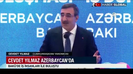 Azerbaycan Cumhurbaşkanı Aliyev, Cumhurbaşkanı Yardımcısı Yılmaz'ı kabul etti