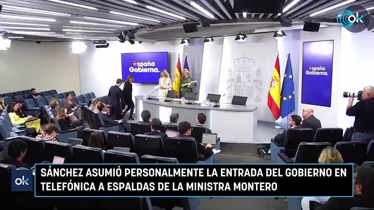 Sánchez asumió personalmente la entrada del Gobierno en Telefónica a espaldas de la ministra Montero