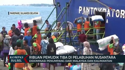 Ribuan Pemudik Tiba Di Pelabuhan Nusantara