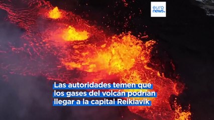 La lava sigue brotando en Islandia a pesar de la disminución de la actividad volcánica
