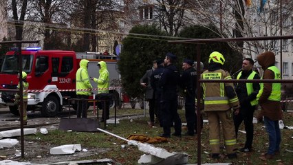 Wybuch gazu w bloku wielorodzinnym w Rzeszowie. Nowe zdjęcia z miejsca zdarzenia