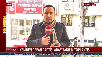 Yeniden Refah Partisi aday tanıtım toplantısı