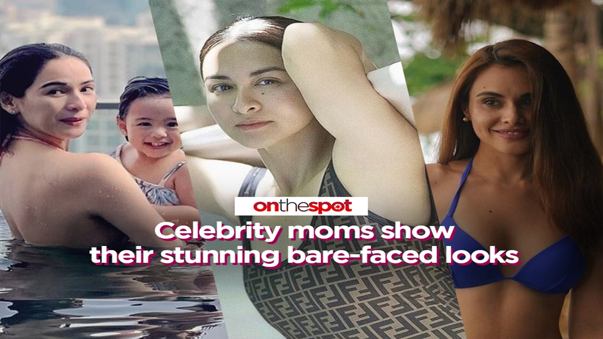 ⁣On the Spot: Celebrity moms show their stunning bare-faced looks