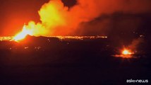 Islanda, eruzione vulcanica: lava fuoruscita fino a 100m altezza