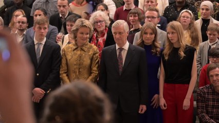 Des citoyens invités à une réception au Palais royal de Bruxelles