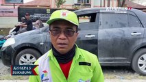 Korsleting Listik Mobil Sedan Terbakar Di Depan SPBU