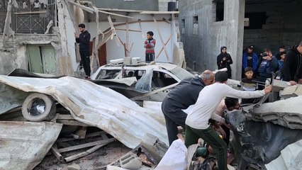 شاهد.. مخيم الشابورة في رفح بعد تعرضه لقصف إسرائيلي