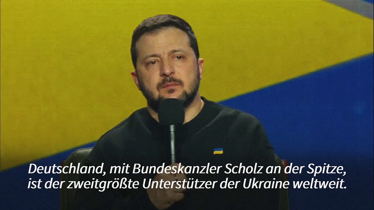 Selenksyj würdigt deutsche Hilfe im Krieg gegen Russland