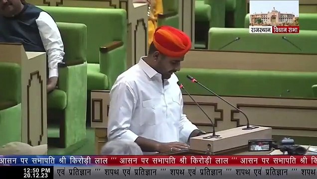 प्रोटेम स्पीकर टोकते रहे, लेकिन विधानसभा में नहीं रुके रविंद्र सिंह भाटी, किया ऐसा कारनामा, देखें VIDEO