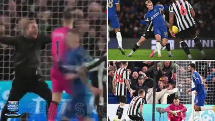 Police and Chelsea Launch Probe after a Fan Ran onto the Pitch to CONFRONT Newcastle Goalkeeper