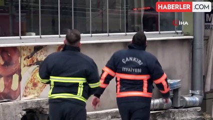 6 katlı binadaki baca yangını paniğe sebep oldu