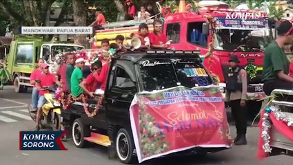 Kemeriahan Warga Manokwari Pada Momen Bulan Natal