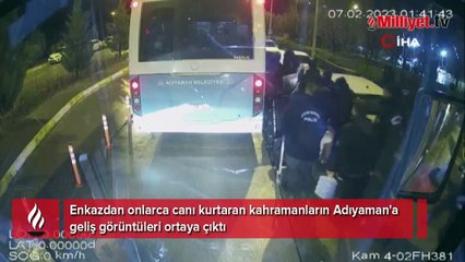 6 Şubat depreminin kahramanları kente böyle geldi