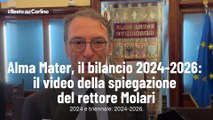 Alma Mater, il bilancio 2024-2026: il video della spiegazione del rettore Molari