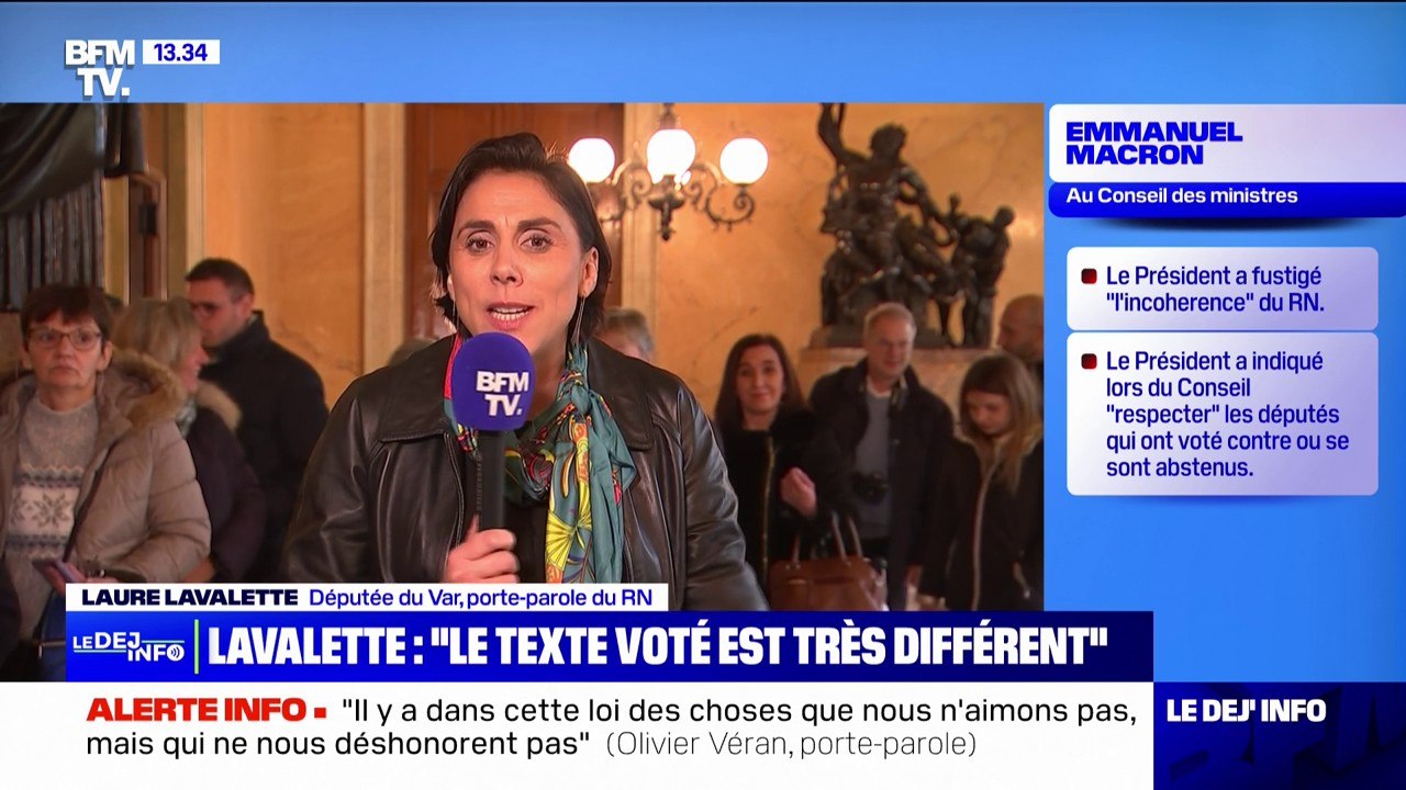 Loi immigration: "Le texte que nous avons voté...
