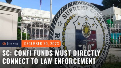 SC ruling: Confidential funds must directly connect to law enforcement