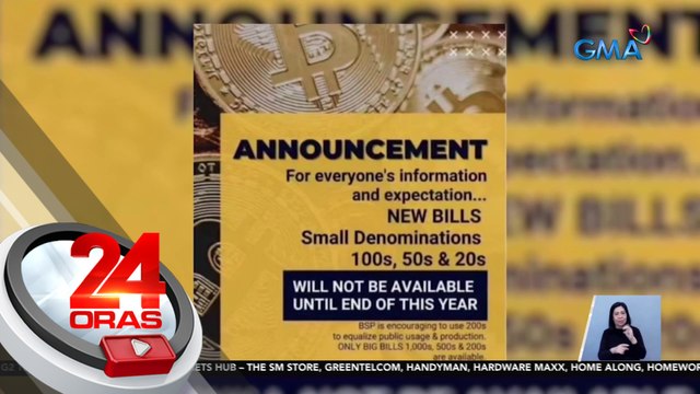 Tuloy-tuloy ang paglalabas ng bagong banknotes ngayong mataas ang demand — BSP | 24 Oras