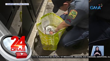 Nanghihinang sanggol na nakasilid sa eco bag, natagpuan sa labas ng simbahan sa Las Piñas | 24 Oras