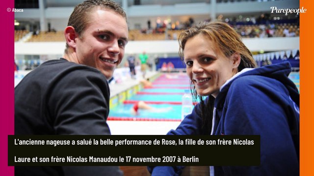 Laure Manaudou remarque une belle bourde sur son frère Florent tout en félicitant sa nièce Rose (7 ans), future star