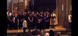 Newquay sea shanty group the Clams at Truro Cathedral