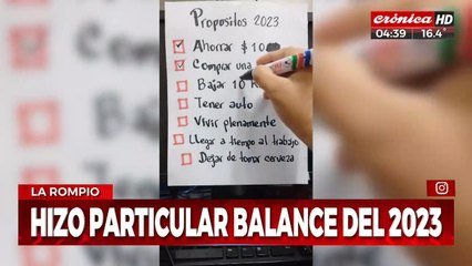 Hizo un balance del 2023 y el resultado se hizo viral