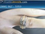 7MM Two Tone Hand Braided Gold Wedding Band WW-306