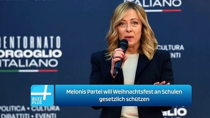Melonis Partei will Weihnachtsfest an Schulen gesetzlich schützen