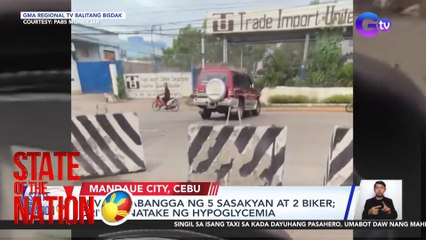 SUV, nakabangga ng 5 sasakyan at 2 biker; driver, inatake ng hypoglycemia | SONA