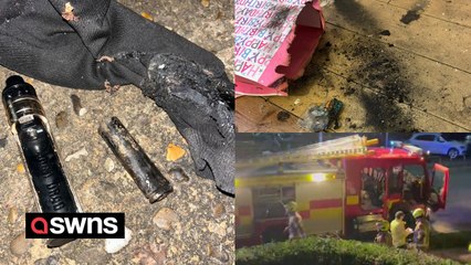 "My vape exploded and set fire to my daughter's Christmas presents."