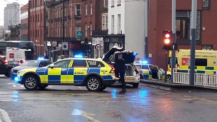 Crash involving South Yorkshire Police dog car brings city centre to standstill