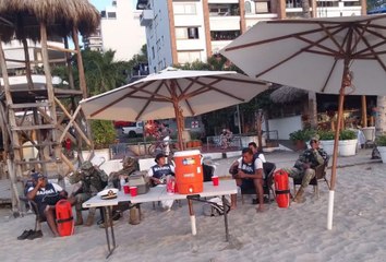 Esporádicos recorridos realizan elementos de Marina en la playa de Los Muertos