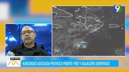Nubosidad asociada provoca frente frio y aguaceros dispersos