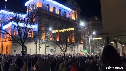 Nuova protesta contro i risultati del voto in Serbia