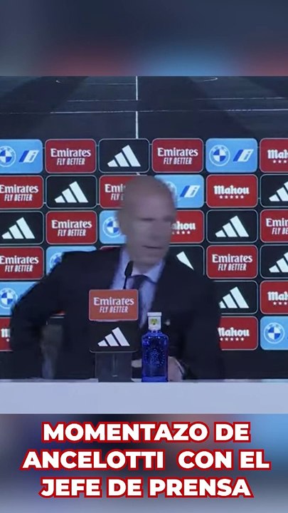 Ancelotti y el momentazo con el jefe de prensa del Real Madrid