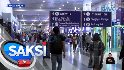 Arrival area ng NAIA Terminal 3, puno ngayong gabi mapa-international o domestic | Saksi