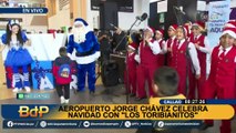 ¡Adelantaron Navidad! Los Toribianitos reciben a viajeros con show en aeropuerto Jorge Chávez