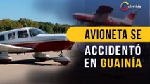 Video muestra cómo una avioneta se accidentó en Guainía después de despegar