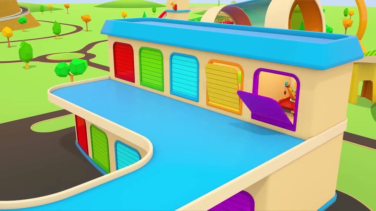 The ice cream truck needs help! A police car ready to go. Rescue team. Car cartoons for kids