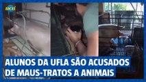 Vídeo: Estudantes da UFLA são acusados de maus-tratos a animais; Universidade investiga caso